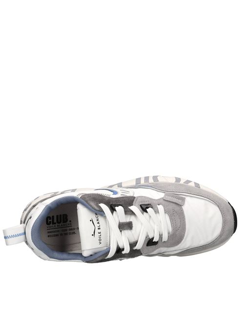 Sneakers in camoscio e tessuto VOILE BLANCHE | CLUB01GRIGIO-BIANCO-BLU